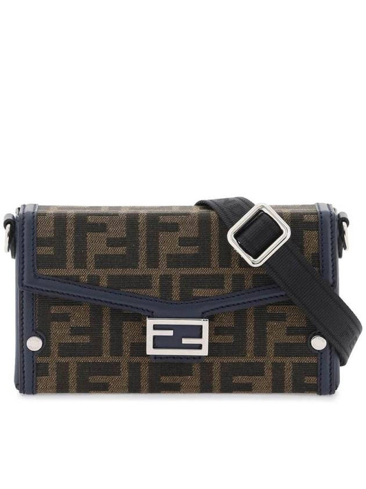 Baguette Soft Trunk Phone Pouch Cross Bag Brown - FENDI - BALAAN 2