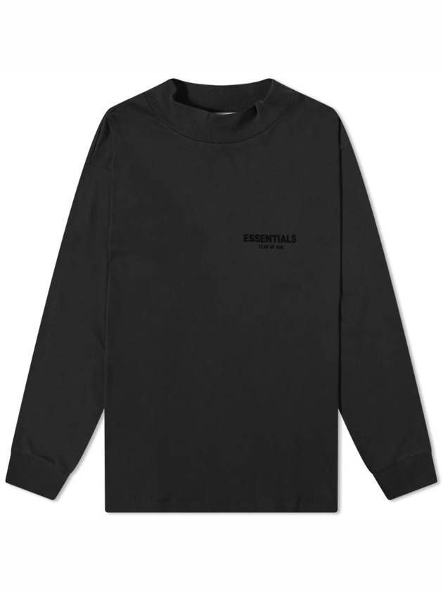 Stretch Rimo Black Long Sleeve T-Shirt Black - FEAR OF GOD ESSENTIALS - BALAAN 1