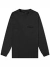 Stretch Rimo Black Long Sleeve T-Shirt Black - FEAR OF GOD ESSENTIALS - BALAAN 1