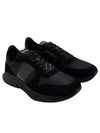 Suede Nylon Low Top Sneakers Black - TOM FORD - BALAAN 2