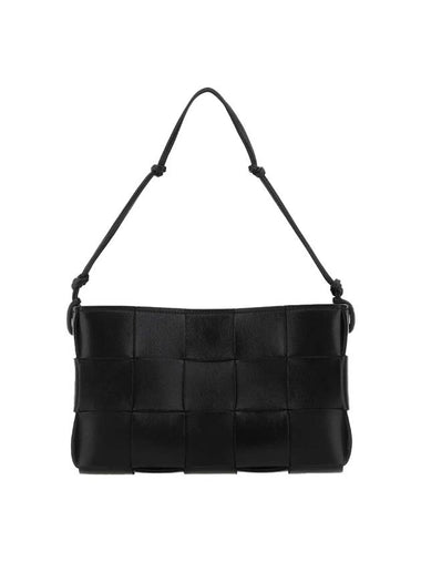 Cassette Strap Shoulder Bag Black - BOTTEGA VENETA - BALAAN 1