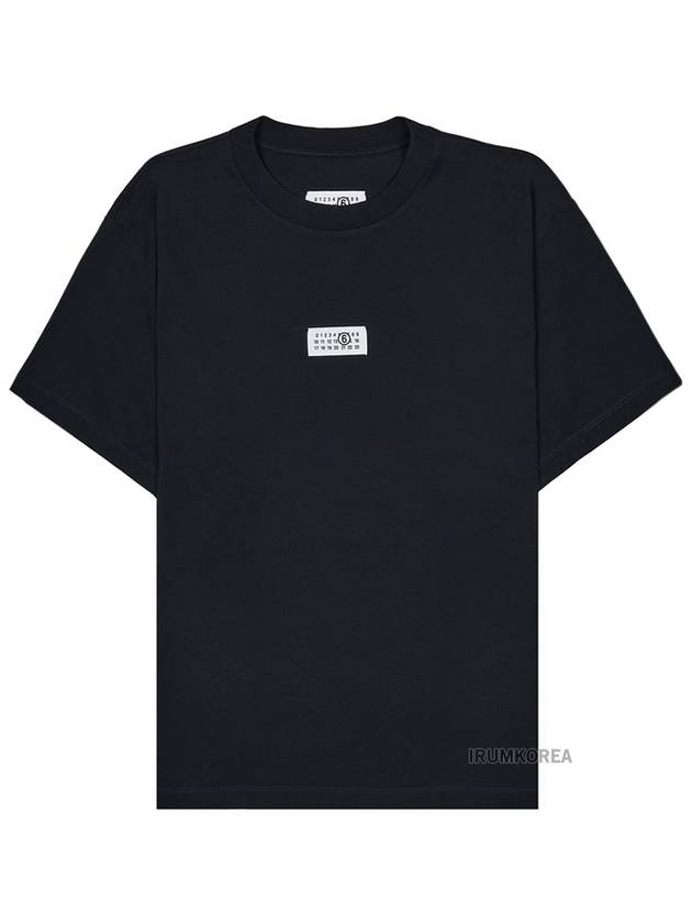 Logo Crew Neck Short Sleeve T-Shirt Black - MAISON MARGIELA - BALAAN 11