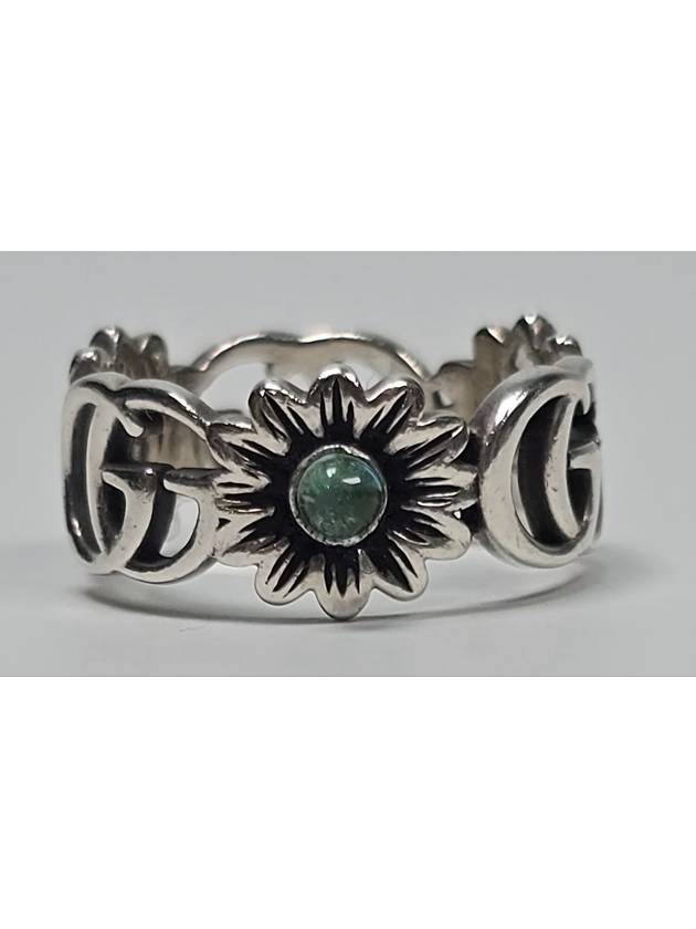 Double G Vintage Sterling Silver Flower Ring No 16 - GUCCI - BALAAN 6