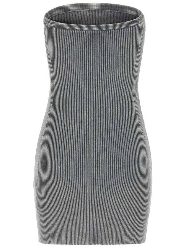 Women s M Scolo Logo Plaque Sleeveless Short Dress Gray - DIESEL - BALAAN 3