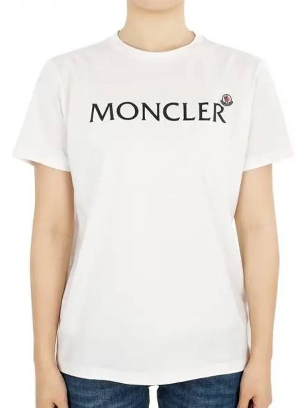 Kids lettering logo wappen short sleeve ivory 8C00003 89AFV 034 12 14A adult wearable 271144 1053878 - MONCLER - BALAAN 1