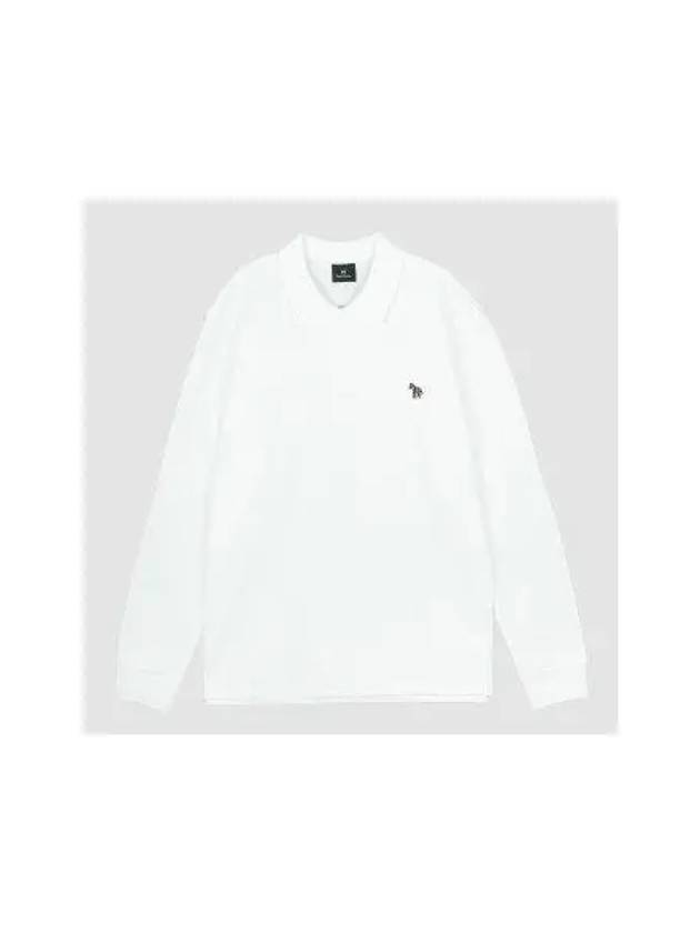 zebra long sleeve polo tee M2R 115L KZEBRA 01 white - PAUL SMITH - BALAAN 2