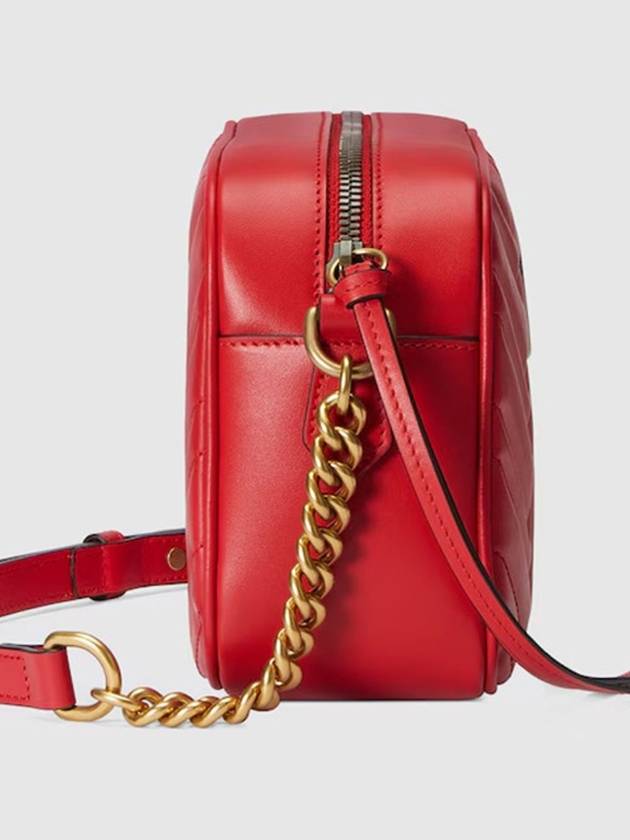 GG Marmont Matelasse Small Red 447632 - GUCCI - BALAAN 3