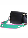 Trunk Logo Strap Medium Shoulder Bag Black - MARNI - BALAAN 4