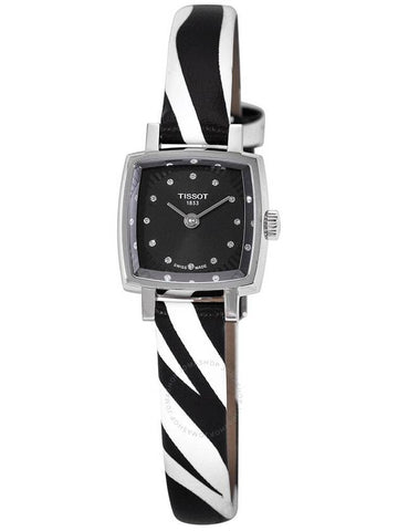 Tissot Lovely Quartz Diamond Black Dial Ladies Watch T058.109.17.056.00 - TISSOT - BALAAN 1