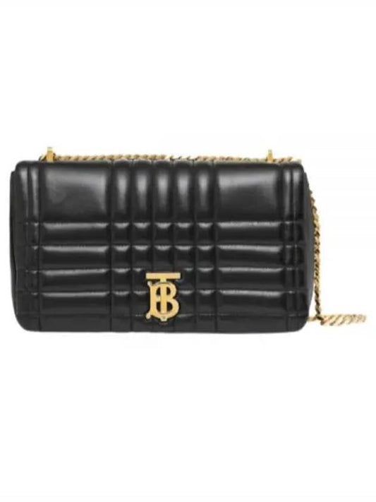 Lola Quilted Leather Medium Cross Bag Black - BURBERRY - BALAAN 2