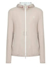 Embroidered Logo Zip-up Hoodie Sand - BRUNELLO CUCINELLI - BALAAN 2