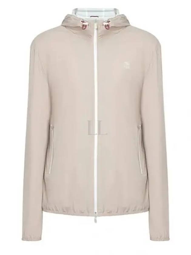 Embroidered Logo Zip-up Hoodie Sand - BRUNELLO CUCINELLI - BALAAN 2