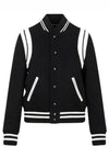 Teddy Jacket In Wool Black - SAINT LAURENT - BALAAN 2