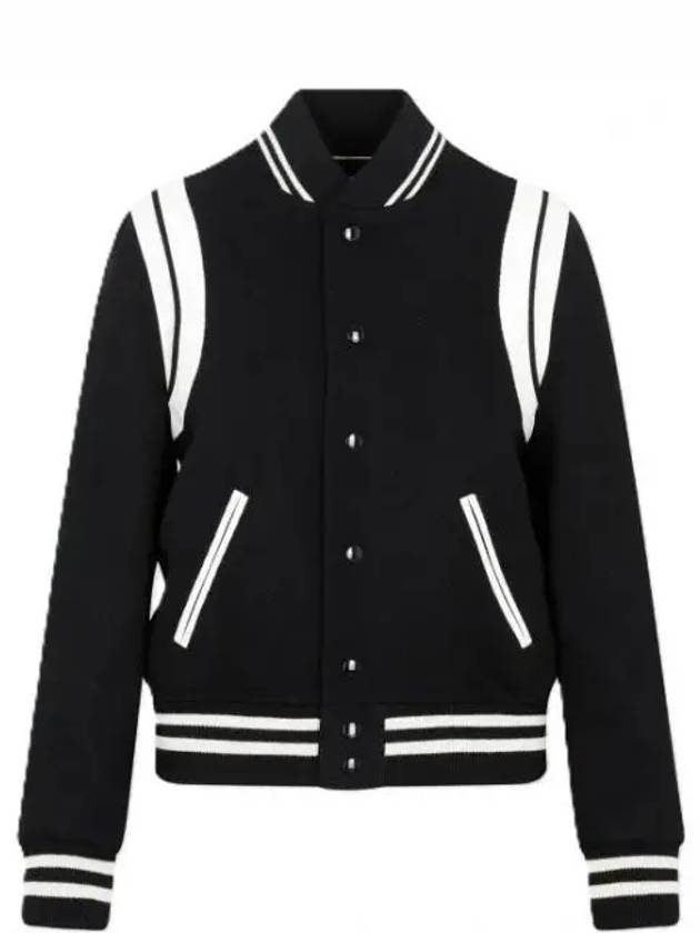 Teddy Jacket In Wool Black - SAINT LAURENT - BALAAN 2