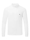 Luke Half Zip Up Mid Long Sleeve T-Shirt White - J.LINDEBERG - BALAAN 3