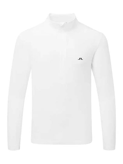 Luke Half Zip Up Mid Long Sleeve T-Shirt White - J.LINDEBERG - BALAAN 2