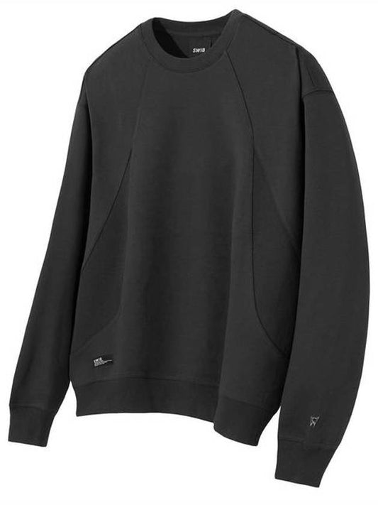 Swivee Lip Contrast Point Sweatshirt Sweatshirt Charcoal - SWIB - BALAAN 1