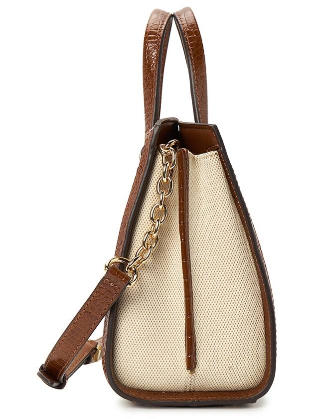 Chantal Small Tote Bag Brown Beige - MICHAEL KORS - BALAAN 4