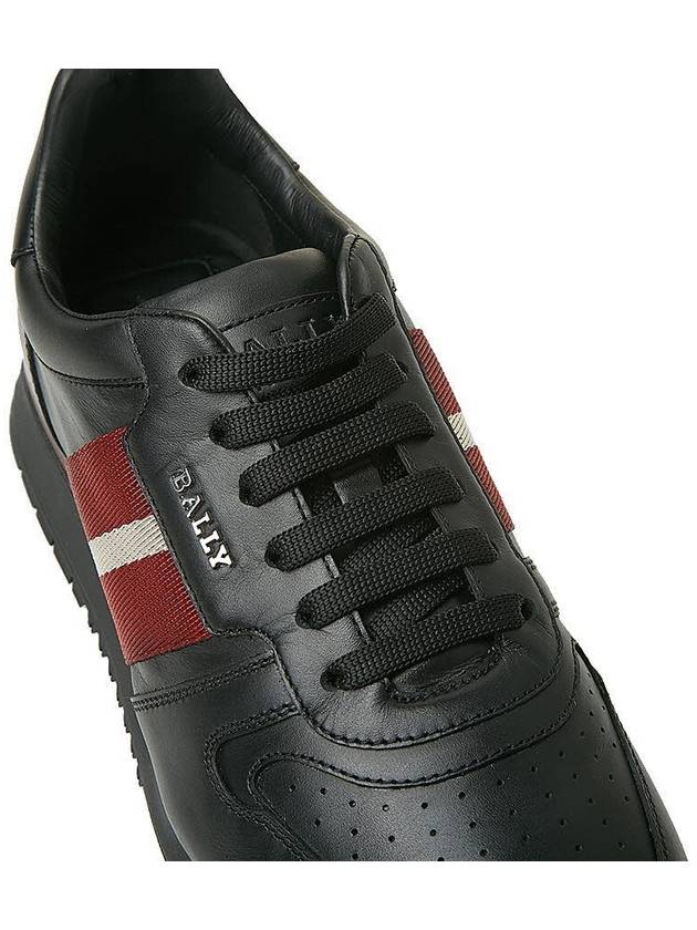 Men's Astel Leather Low Top Sneakers Black - BALLY - BALAAN 10