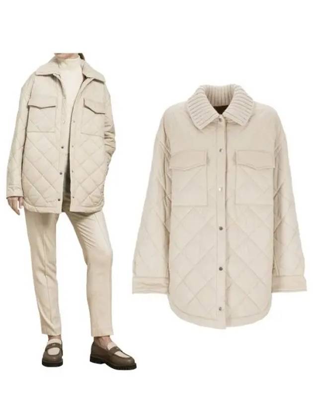 Rocar Technical Fabric Overshirt Padding Beige - LORO PIANA - BALAAN 2