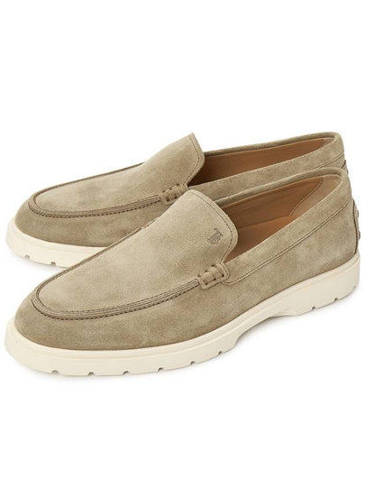 Suede Slipper Loafers Grey - TOD'S - BALAAN 2