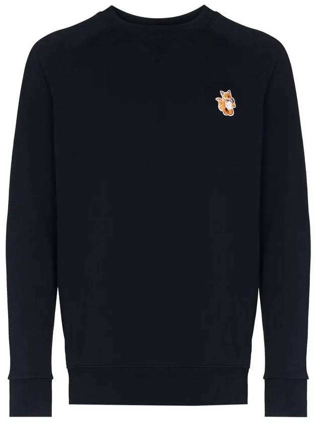 All Right Fox Patch Sweatshirt Navy - MAISON KITSUNE - BALAAN 3