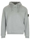 Men's Waffen Patch OLD Treatment Cotton Hoodie Sky Blue - STONE ISLAND - BALAAN 2