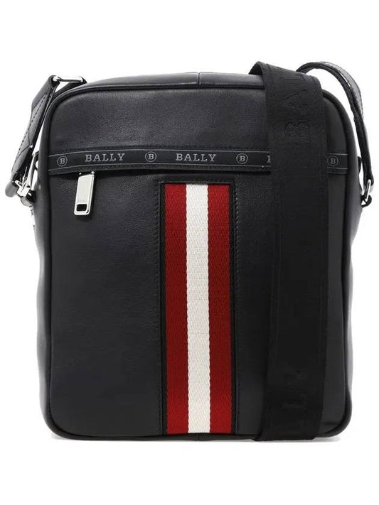 Holm Leather Cross Bag 595821 22352 F210 Black - BALLY - BALAAN.