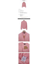 Bella Logo Embroidery Cardigan Pink - A.P.C. - BALAAN 3