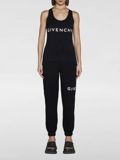 Canotta Givenchy in jersey di cotone con logo - GIVENCHY - BALAAN 2