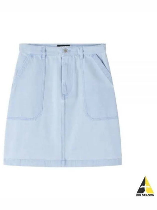 Lea A-Line Skirt Light Blue - A.P.C. - BALAAN 2