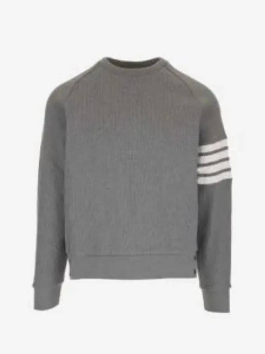 4 Bar Stripe Sweatshirt Grey - THOM BROWNE - BALAAN 2