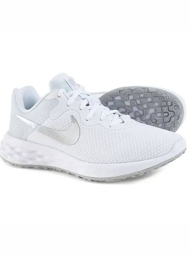 Revolution 6 Next Nature Low Top Sneakers Silver White - NIKE - BALAAN 3