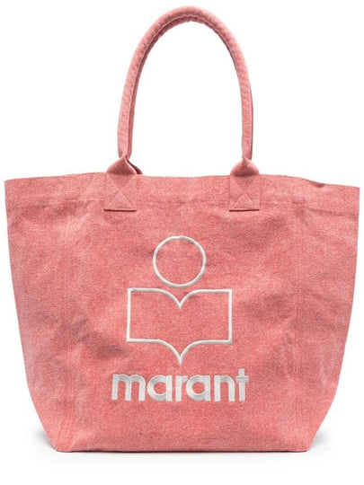 Yenky Embroidered Logo Large Shopper Tote Bag Pink - ISABEL MARANT - BALAAN 2