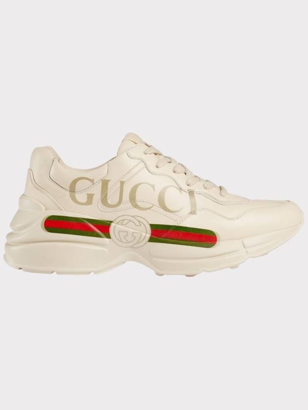 Available after service at domestic department stores Rhyton logo leather sneakers 528892 - GUCCI - BALAAN 6