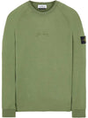 7615655Q1 V0058 Wappen Patch Crew Neck Sweatshirt Green Men's Sweatshirt TJ - STONE ISLAND - BALAAN 1