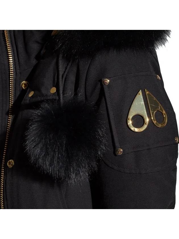 Gold Stirling Parka Black Fox Fur Black - MOOSE KNUCKLES - BALAAN 4