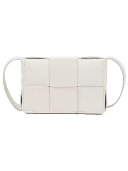 Mini Candy Cassette Cross Bag White Shoulder - BOTTEGA VENETA - BALAAN 1