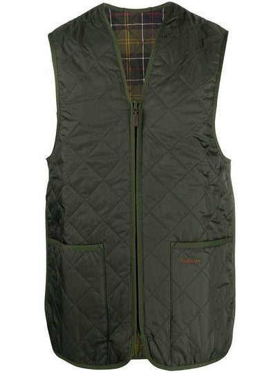 Quilted Waistcoat Zip In Liner Vest Olive - BARBOUR - BALAAN 2