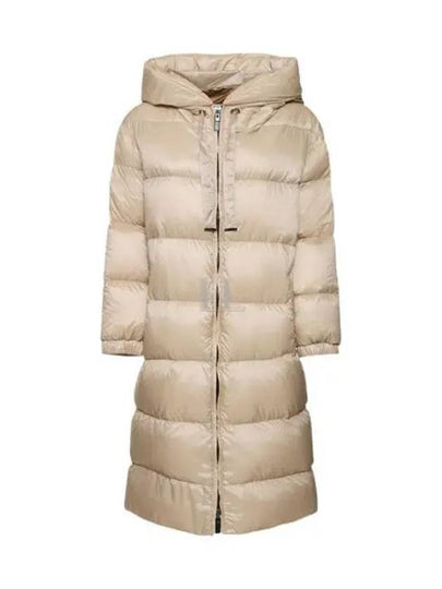 Seipa Hooded Long Padding Beige - MAX MARA - BALAAN 2