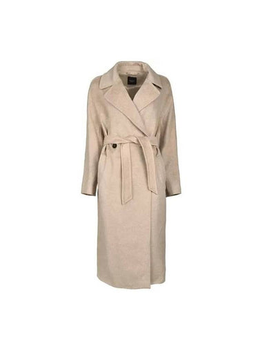 Women's Regina Resina Wool Double Coat Light Beige - MAX MARA - BALAAN 1