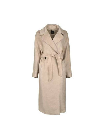 Women's Regina Resina Wool Double Coat Light Beige - MAX MARA - BALAAN 1