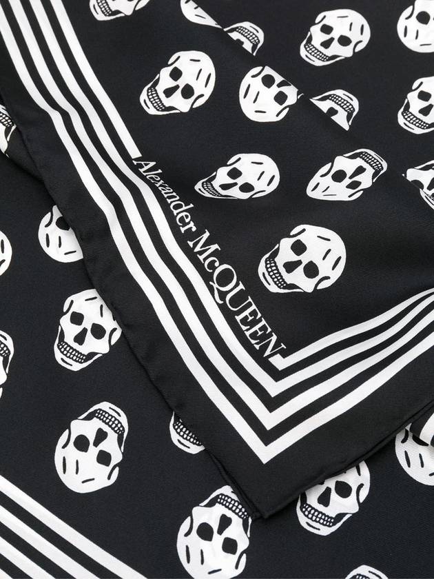 Biker Skull Scarf Black - ALEXANDER MCQUEEN - BALAAN 3