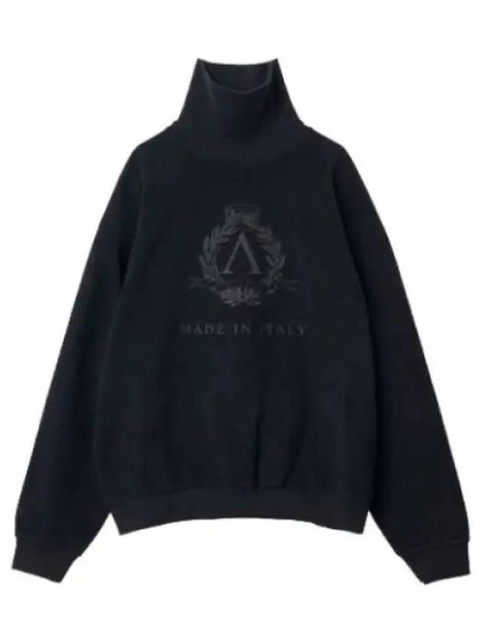 Aries Premium Laurel High Neck Sweatshirt Black T shirt - ARIES - BALAAN 1