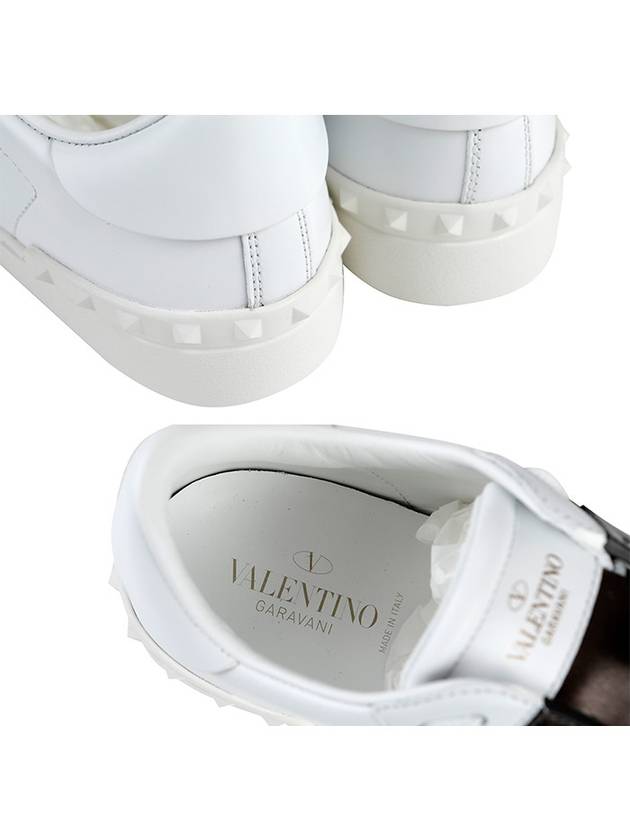 Rockstud Hidden Open Low Top Sneakers White Ruthenium - VALENTINO - BALAAN 8