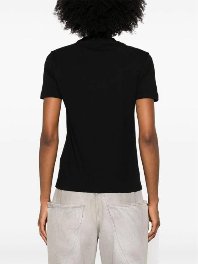 Short Sleeve T Shirt FS725 4AS8G F0GME Black - FENDI - BALAAN 4