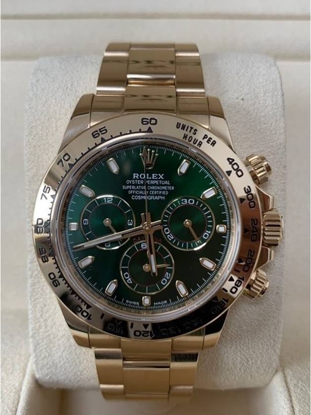 Rolex Daytona Hulk Green Gold Box 116508 19 Years - ROLEX - BALAAN 3