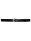 Interlocking G Leather Belt Black - GUCCI - BALAAN 2