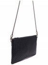 Intrecciato Chain Crossbody Bag Black - BOTTEGA VENETA - BALAAN 4