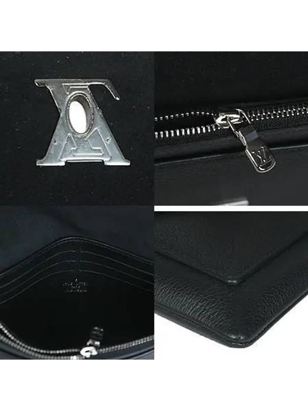 M63926 LV Silver Logo Pochette My Lock Me Clutch and Chain Cross Bag - LOUIS VUITTON - BALAAN 5